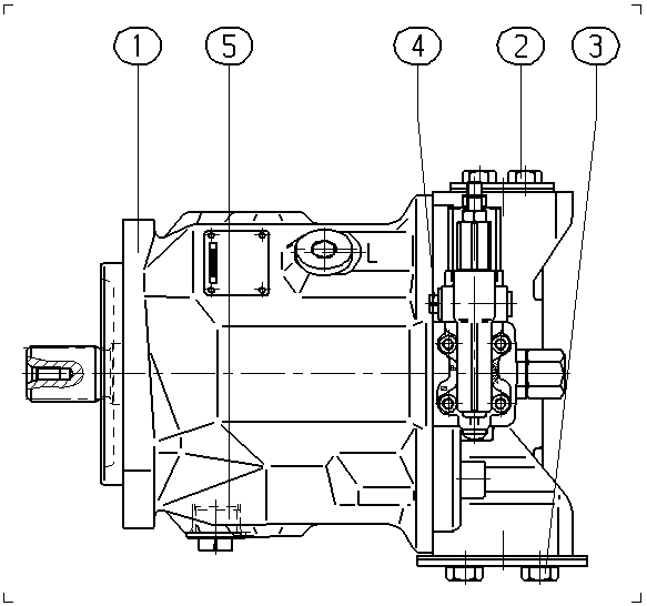 AXIAL-PISTON PUMP — Zeichnung