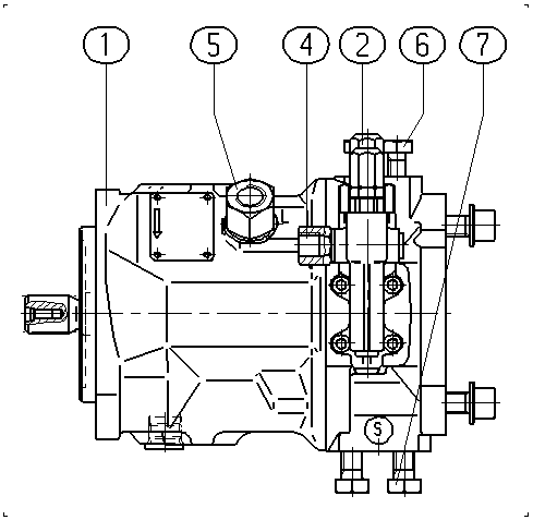 A A10V O 28 DFR /31R-PSC62K68 -SO201 — Zeichnung