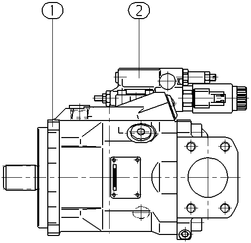 A A10V O 60 ED72/52R-VSD12N00P -SO752 — Zeichnung