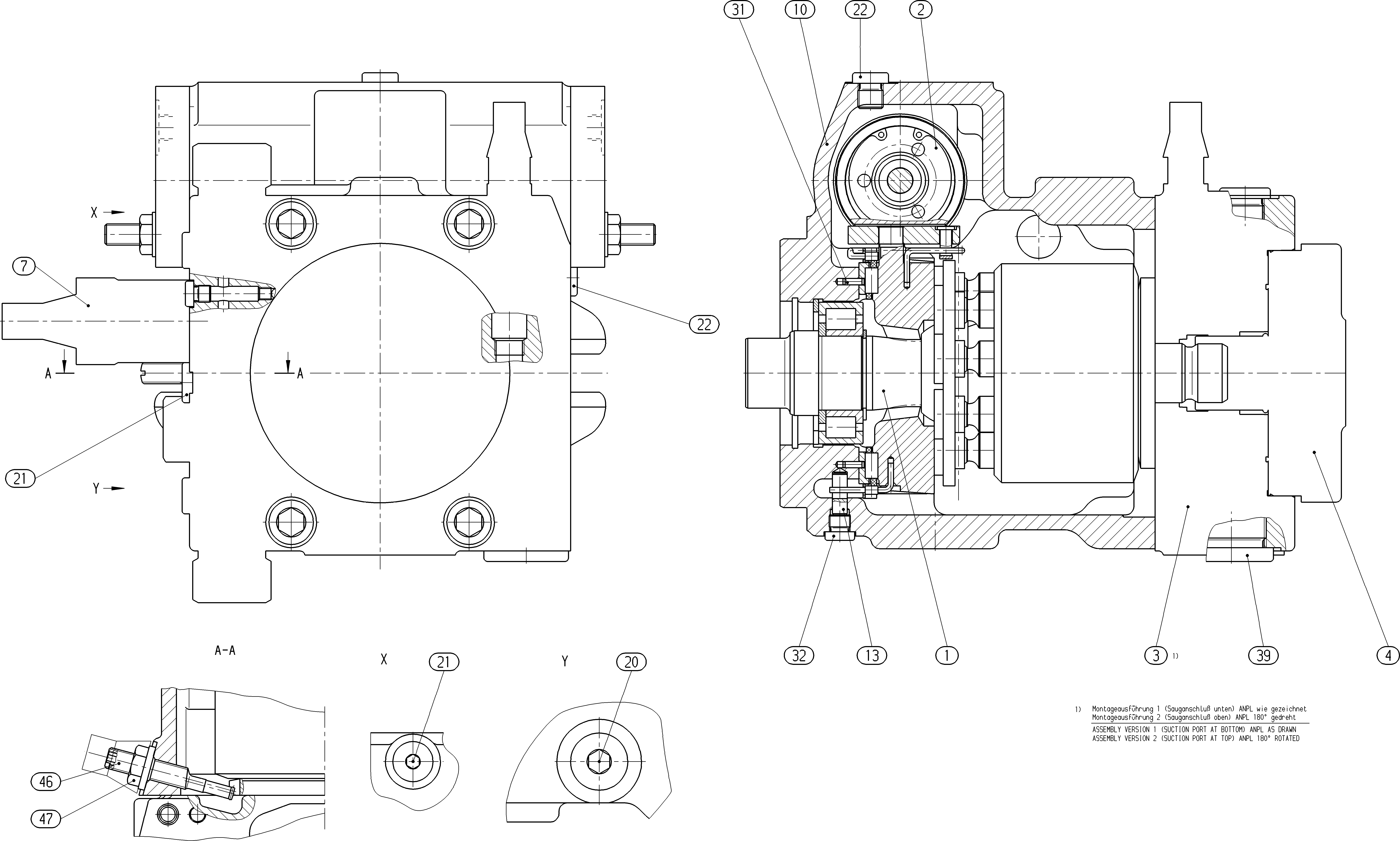 AXIAL-PISTON PUMP — Zeichnung