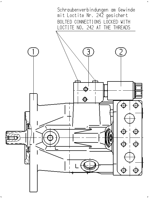 A A10V M 63 EZ1 /52W1-VWC60N000 — Zeichnung
