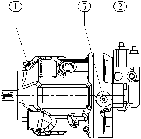 A A10V O 45 DFR1/31R-VWC11N00 -S3003 — Zeichnung
