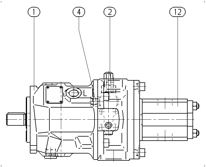 AA10VSO71DFR/31L-PPA12L60 — Zeichnung