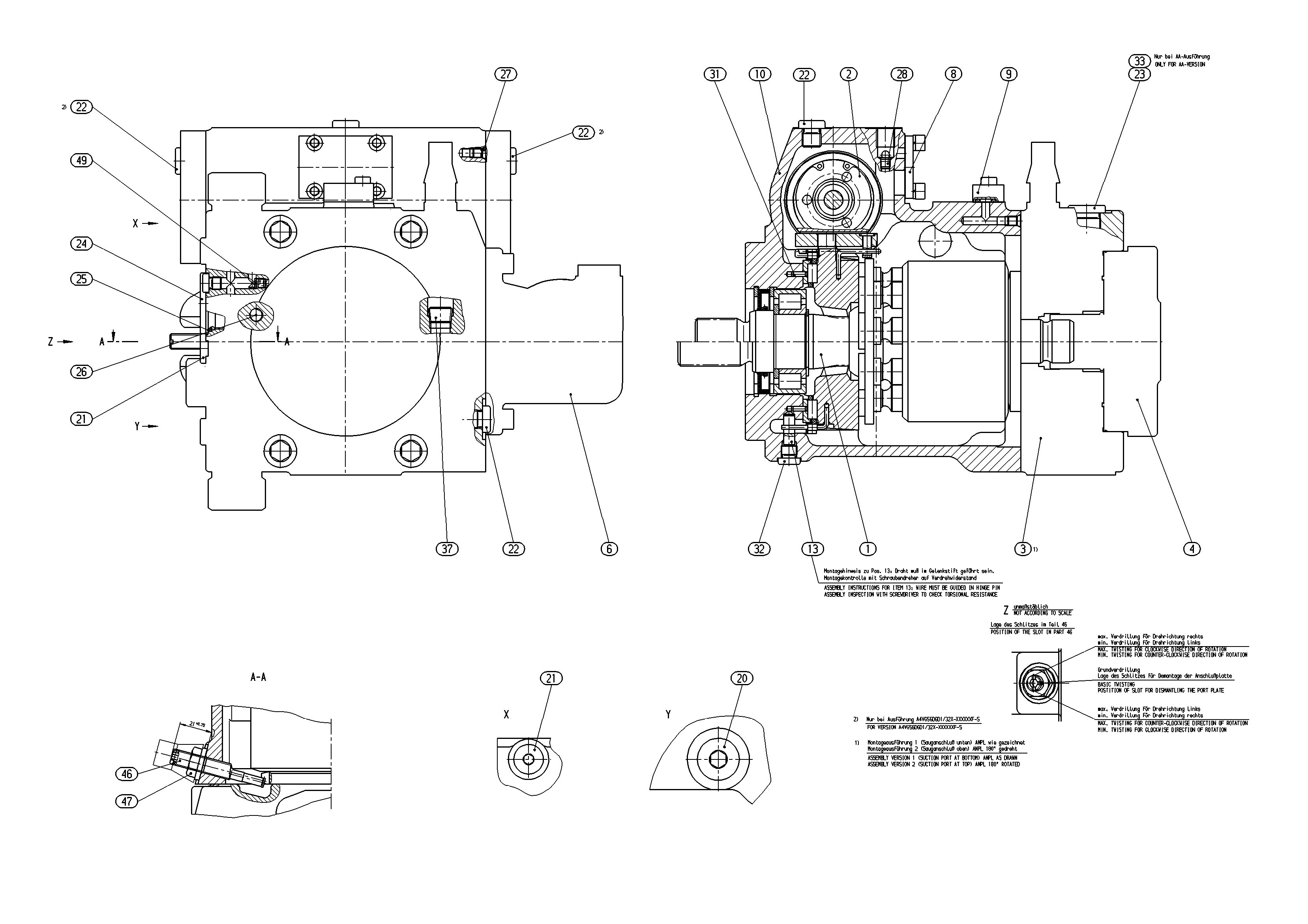 AA4VG56DGD1/32L-NSC52F003F-S — Zeichnung