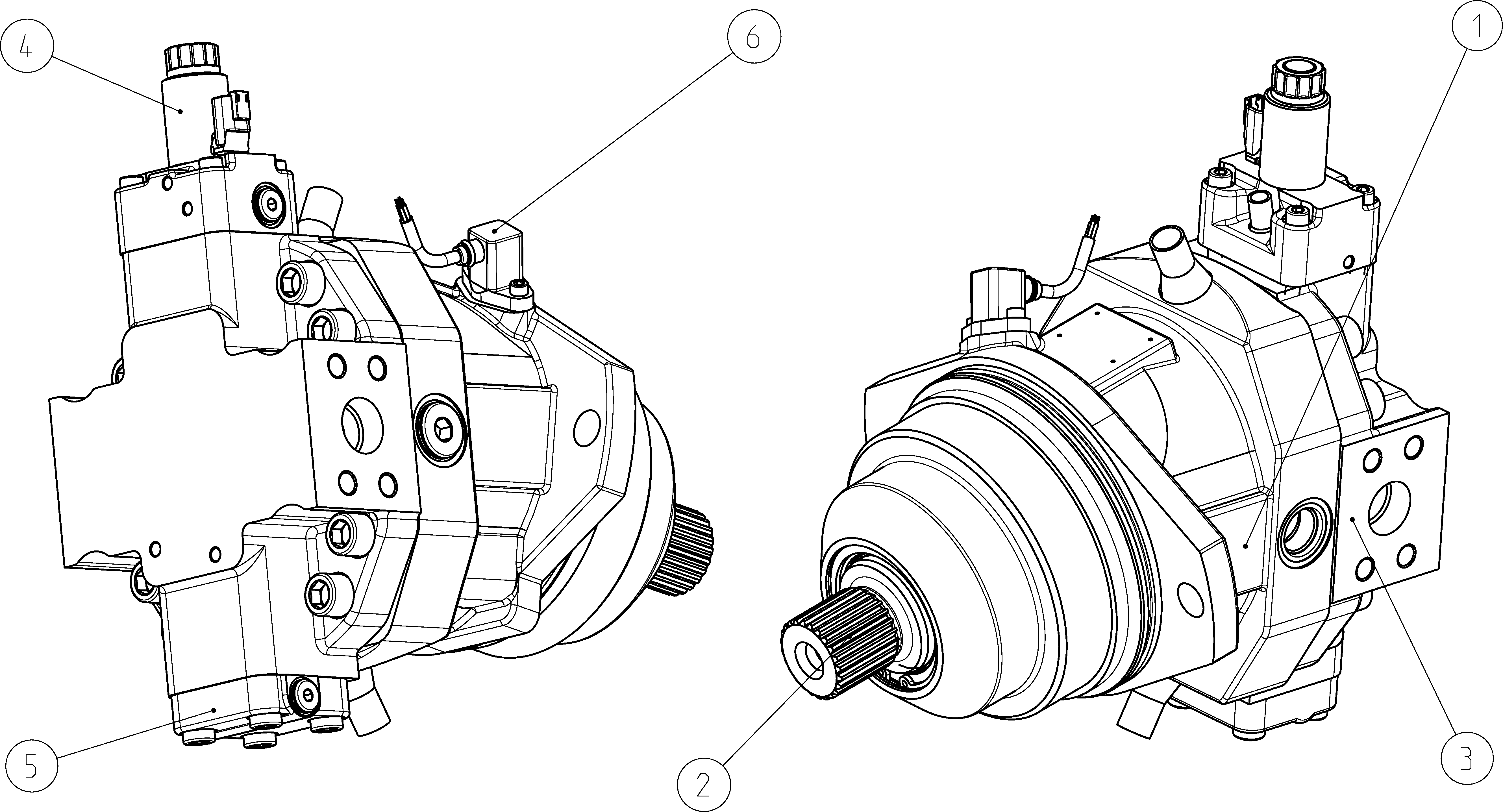 A6VE170EP600P000E/71MWV0S2A220H-0 — Zeichnung