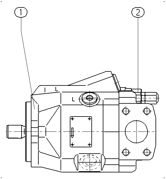 A A10V O 45 DFR1/52R-PUC12N00 -SO649 — Zeichnung