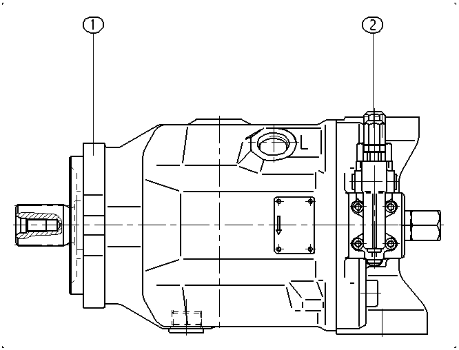 A AA10VSO 71 DR /31R-PSC92N00 — Zeichnung