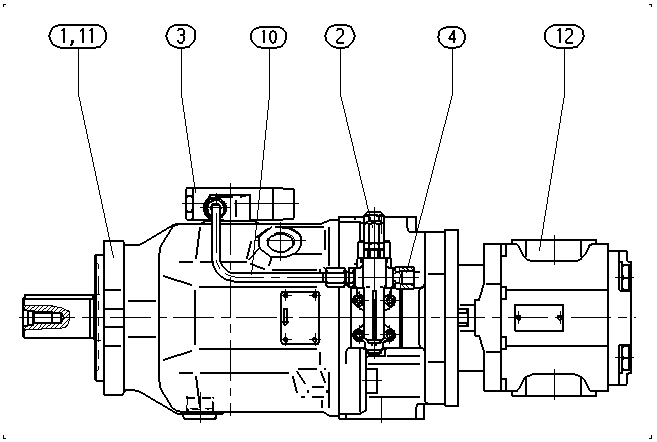 AA10VSO100DFLR/31R-PPA12M50 — Zeichnung