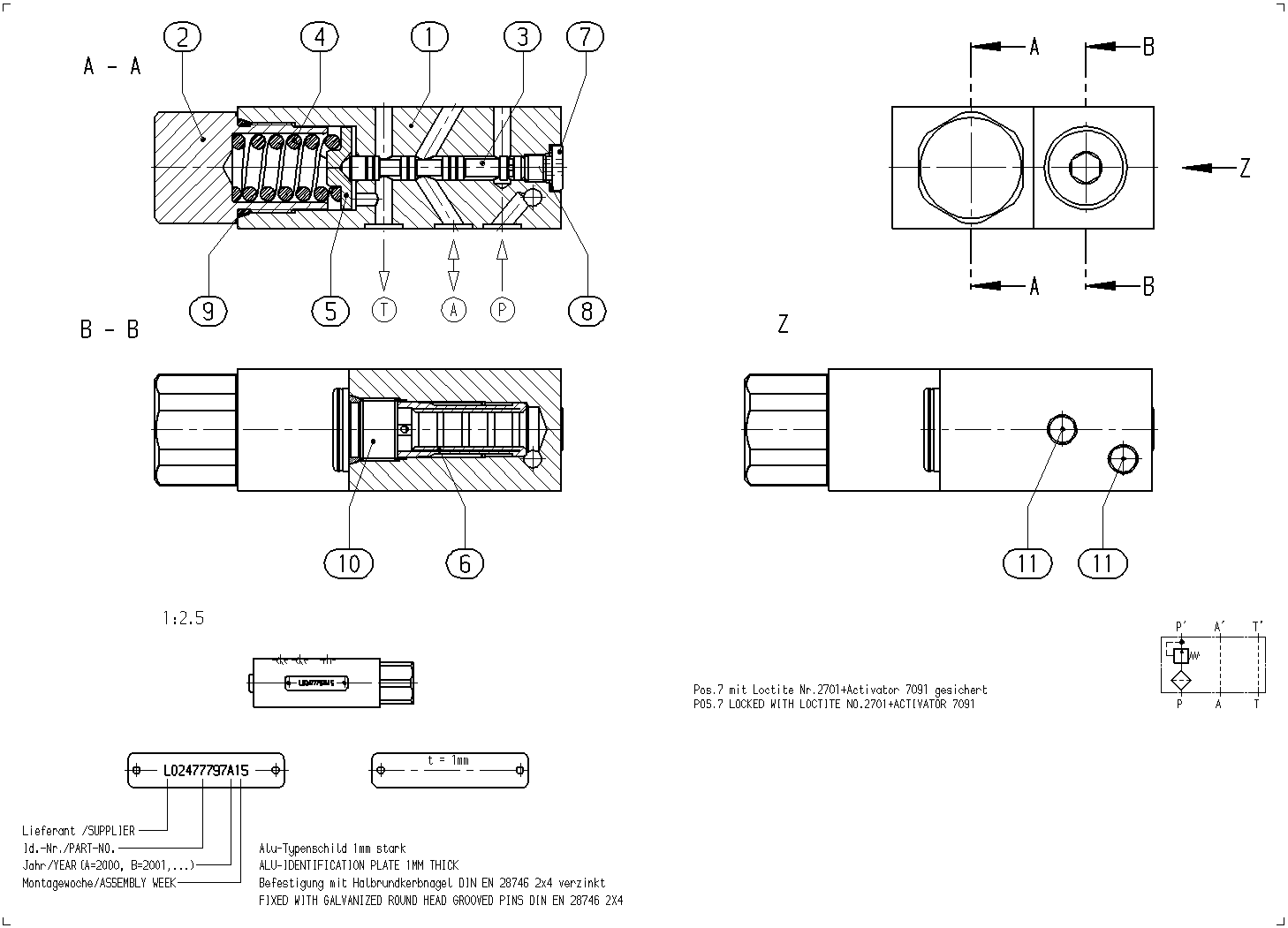 CONTROL VALVE — Zeichnung