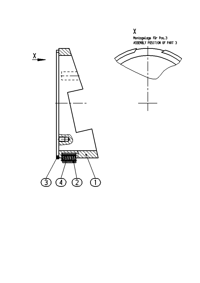 CRADLE STOP — Zeichnung