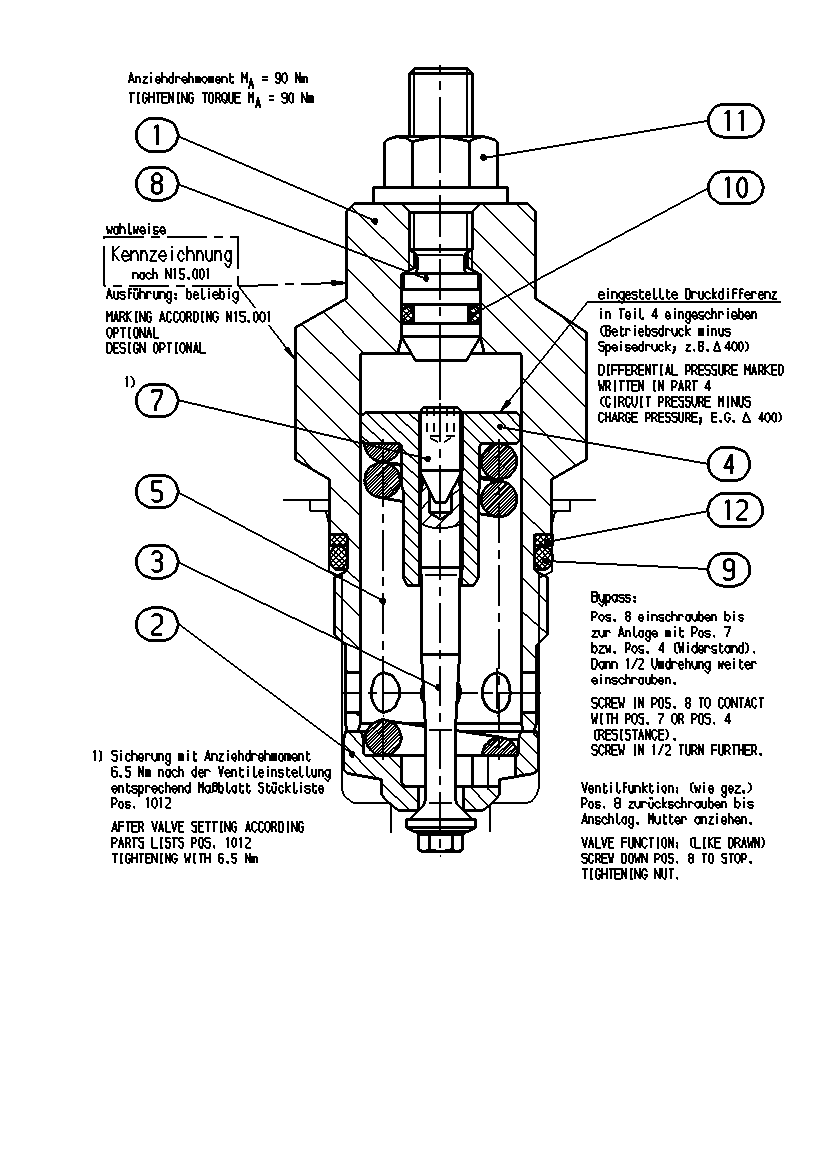 PRESSURE RELIEF VALVE — Zeichnung