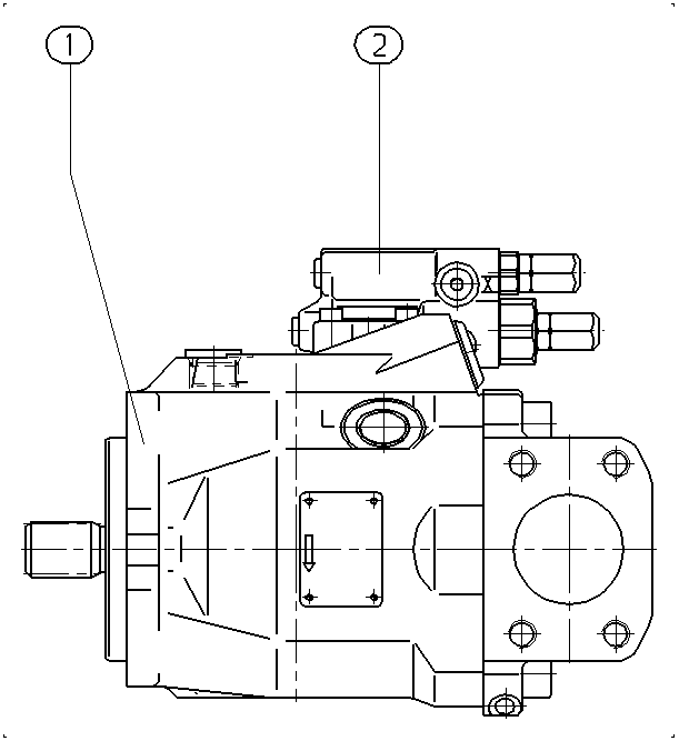 A A10V O 60 DR /52R-PUC12N00 -S1053 — Zeichnung