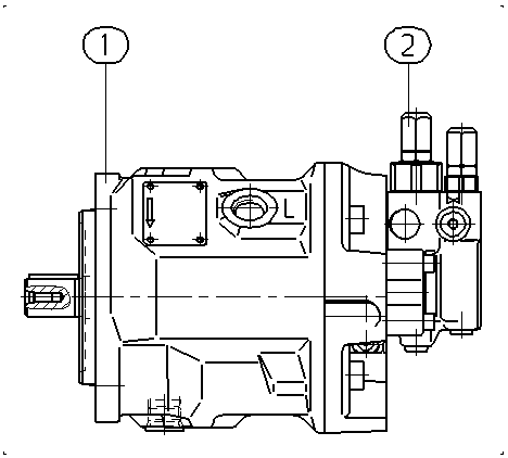 A A10V O 28 DR /31R-PKC61N00 — Zeichnung