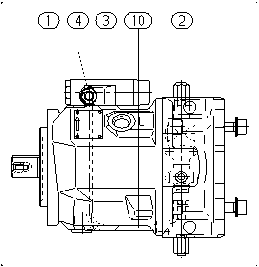 A AA10VSO 45 FHD /31L-PKC62K01 — Zeichnung