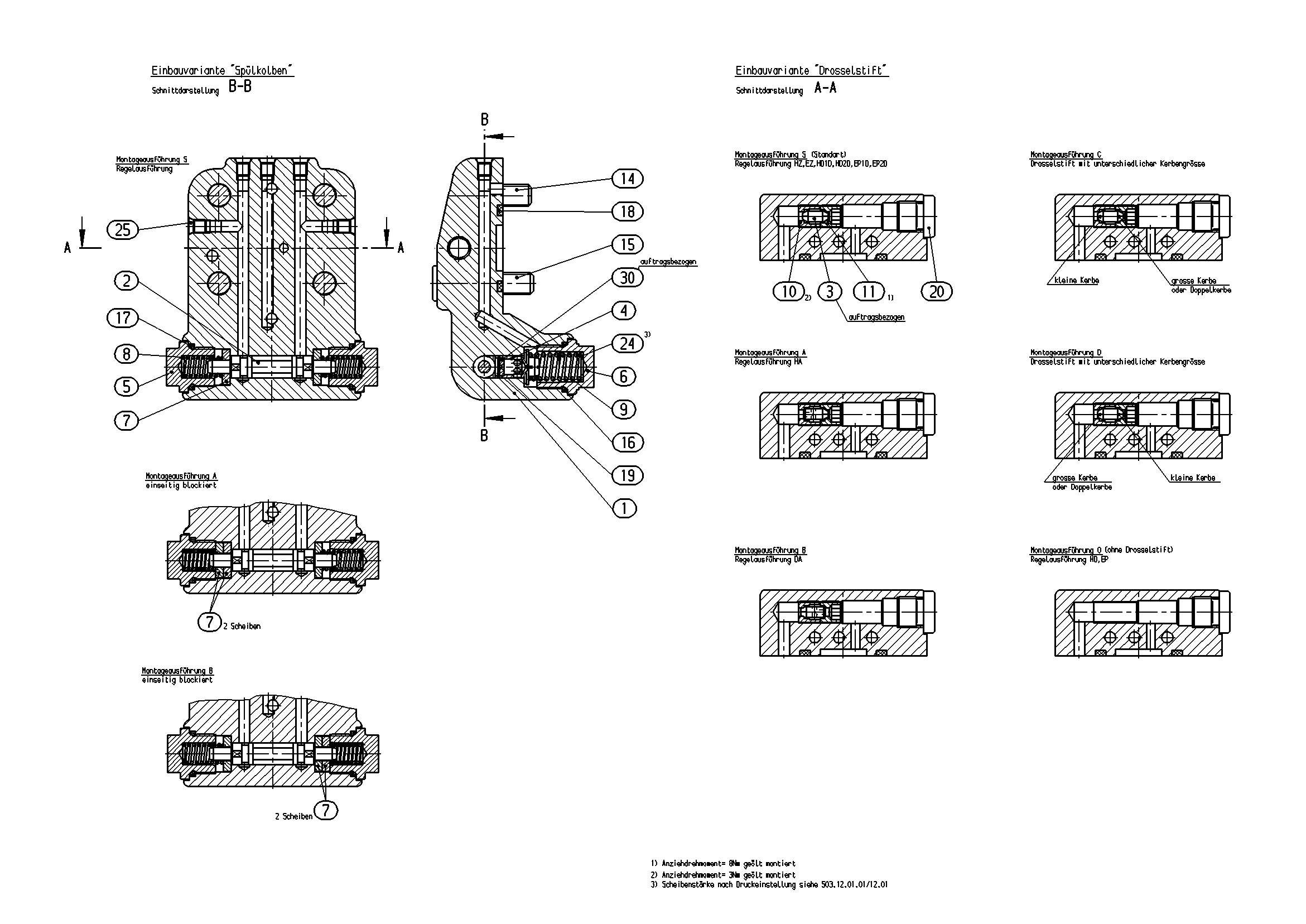 FLUSH/BOOST PRESSURE VALVE — Zeichnung