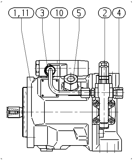 A A10V O 45 DFLR/31R-VSC12N00 — Zeichnung