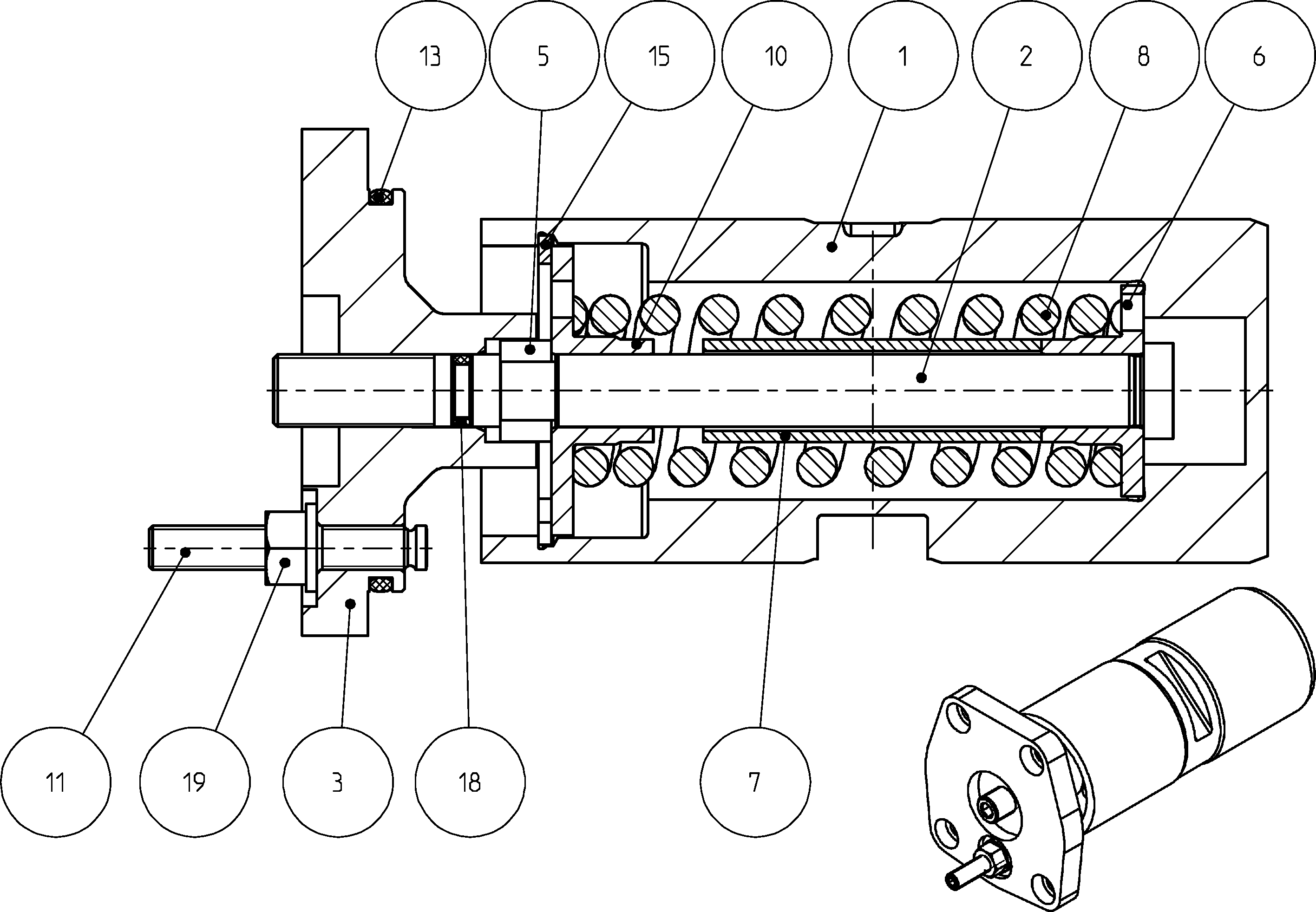 POSITIONING PISTON — Zeichnung