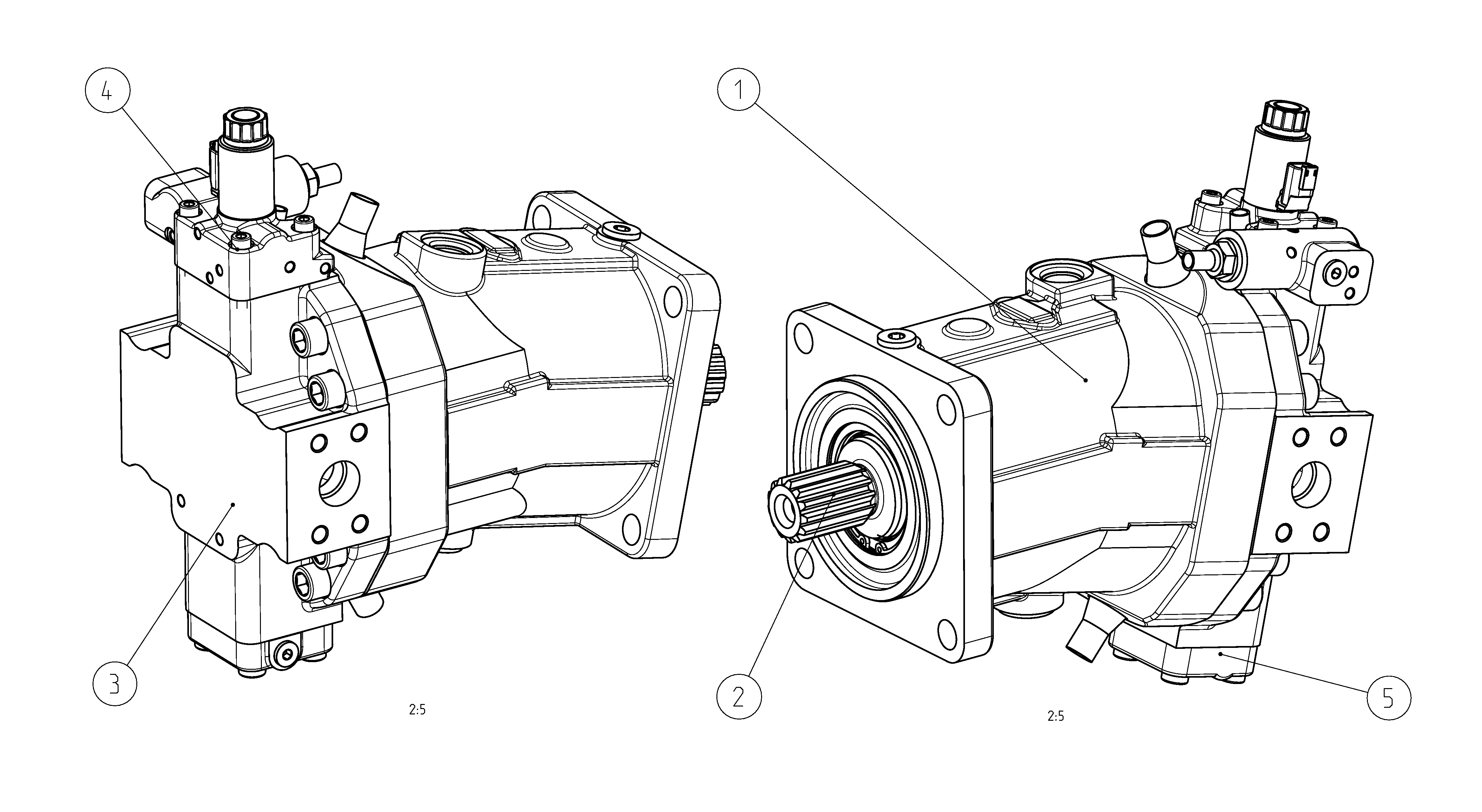 A6VM170EP6D1P001F/71AWV0D4T1200-S — Zeichnung