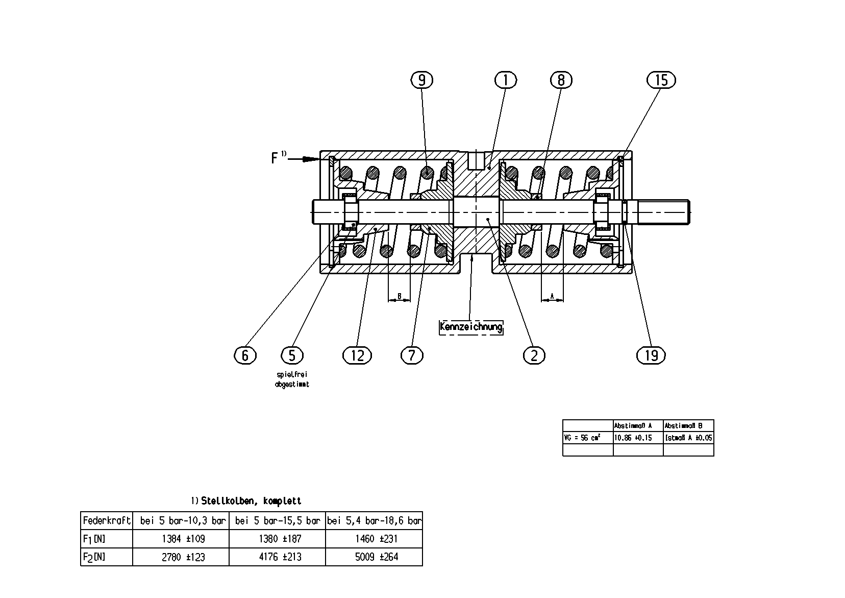 POSITIONING PISTON — Zeichnung