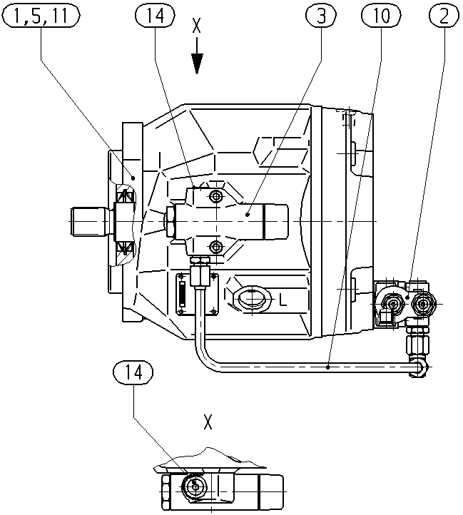 AH A10V O 71 DFLR/31R-VUC59N00 -S2537 — Zeichnung