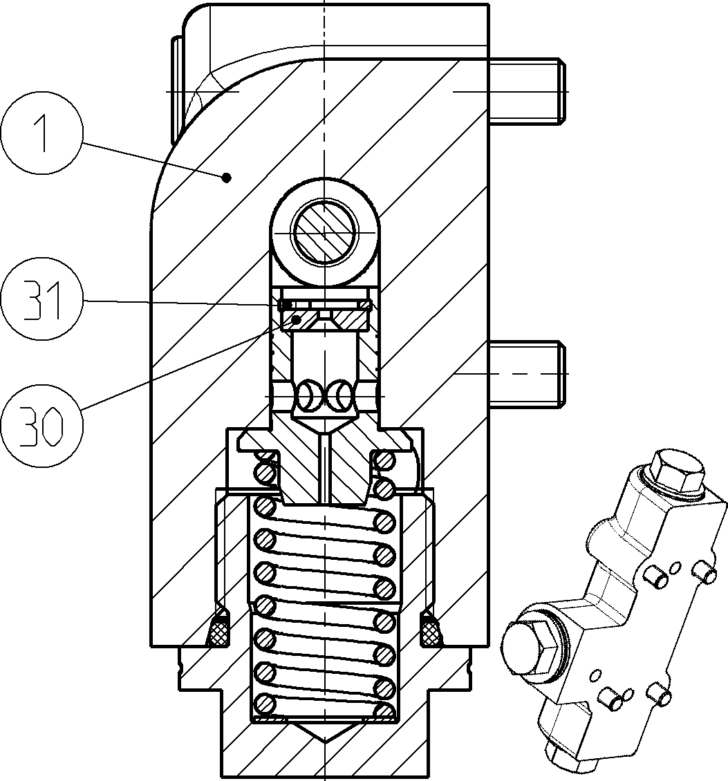 FLUSH/BOOST PRESSURE VALVE — Zeichnung