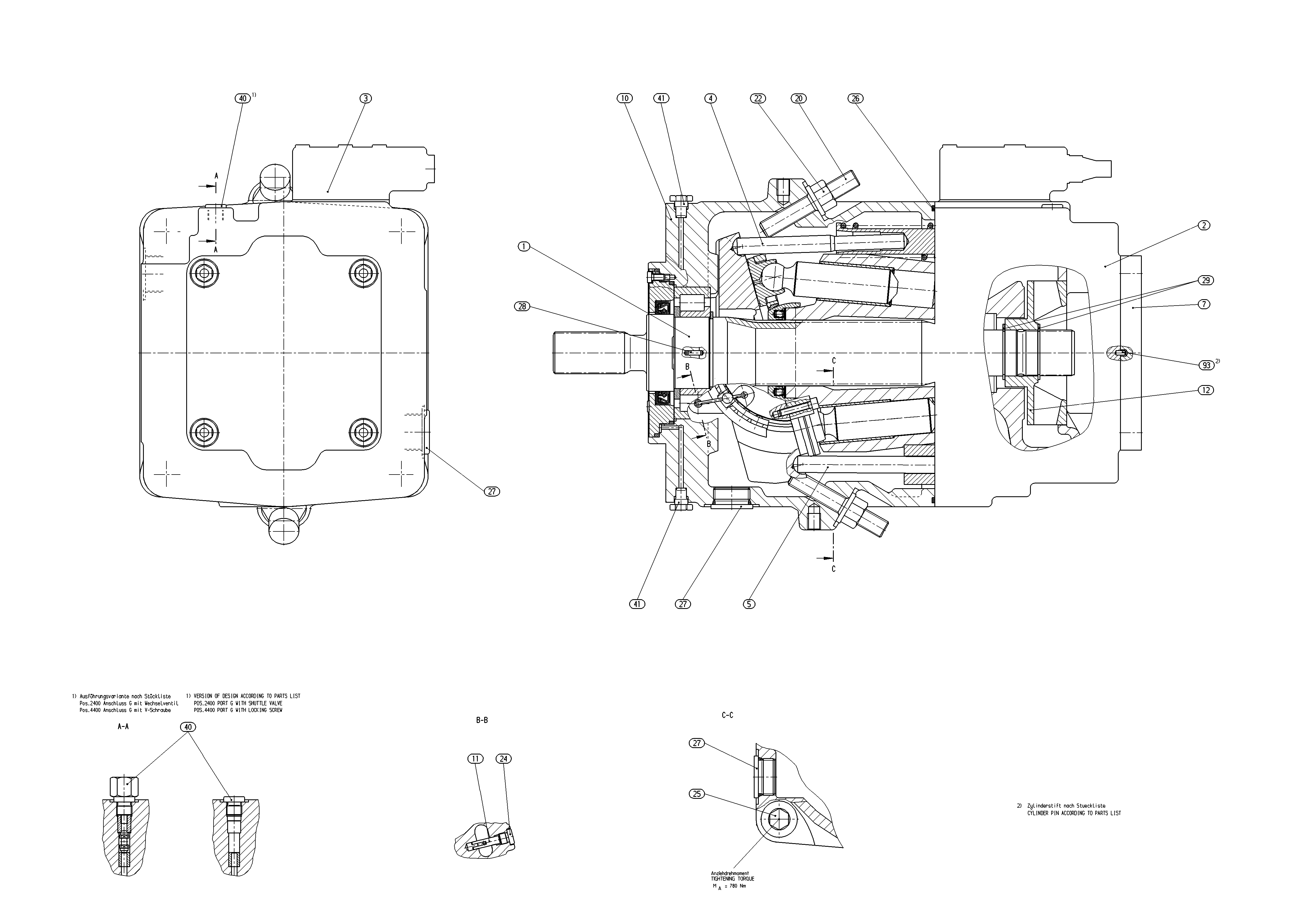 AA11VLO260EP2/11R-NXDXXK02T-S — Zeichnung