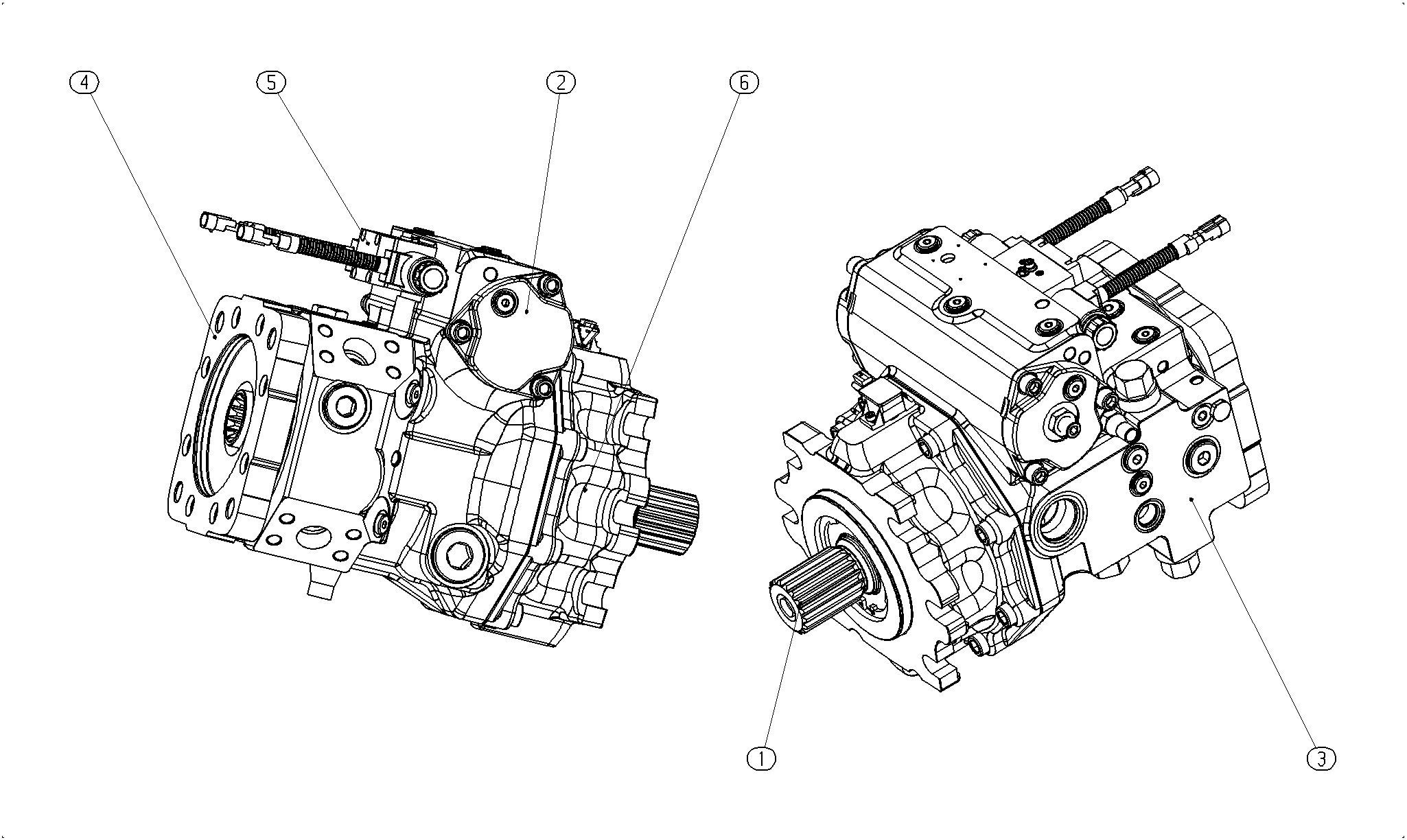 A4VG175EP2DXRT0/40MLND6T31WD4T1AE00-S — Zeichnung