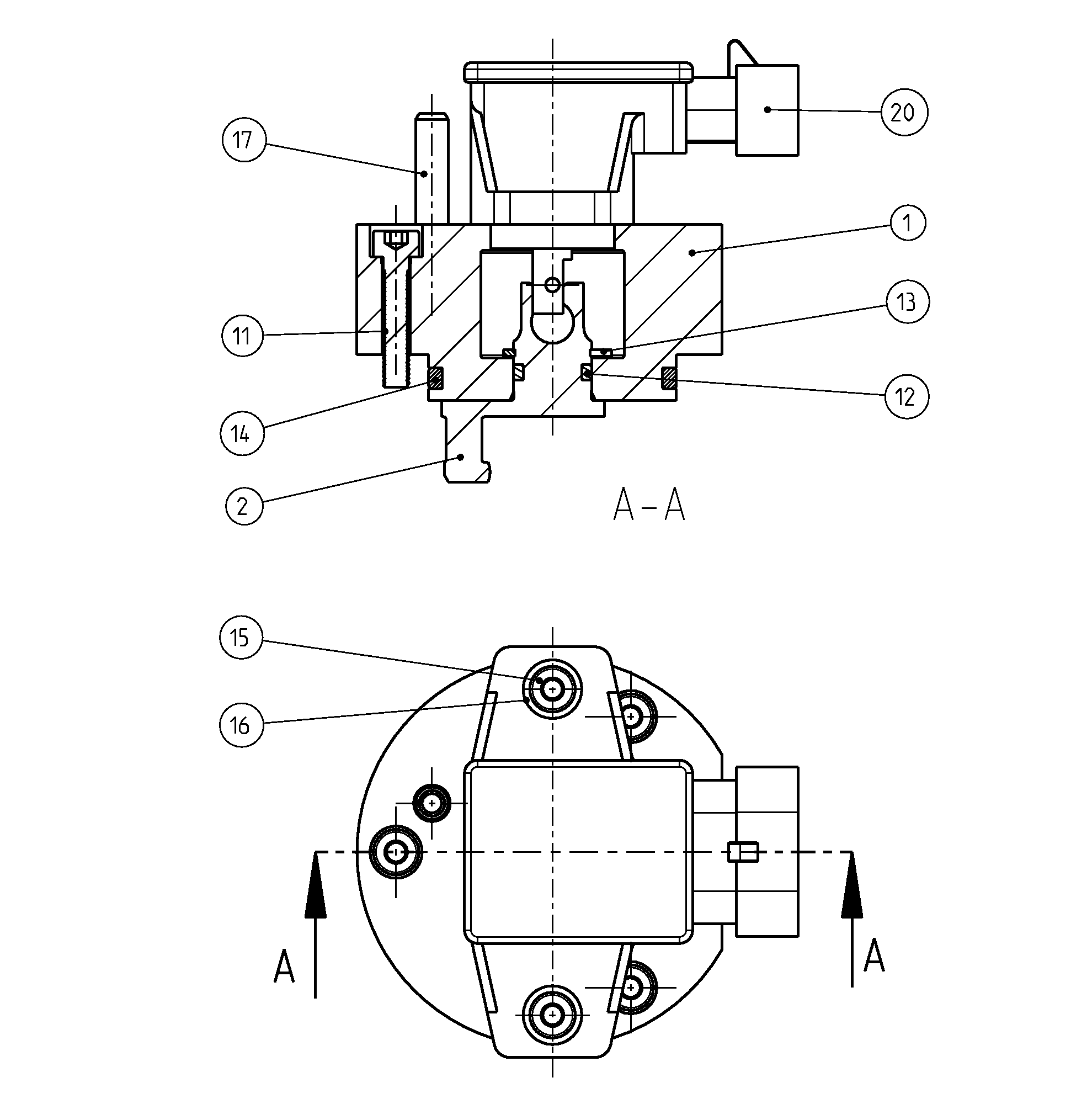 SWIVEL ANGLE SENSOR — Zeichnung