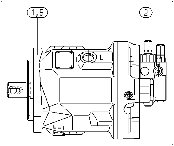 A A10V O 45 DR /31L-PSC61N00 -SO 52 — Zeichnung