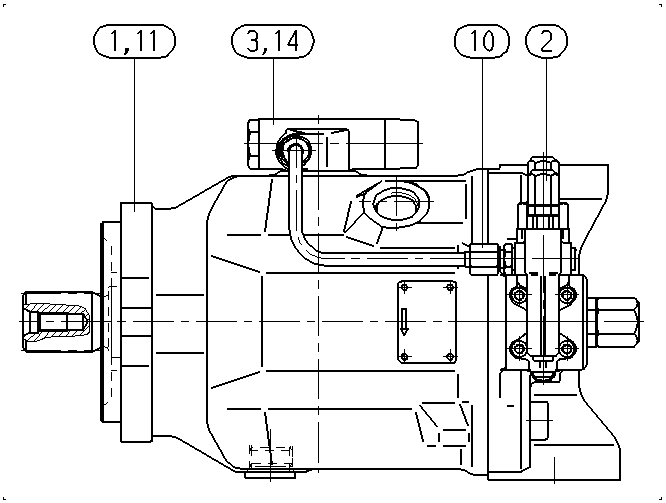 AAA10VSO100DFLR/31R-PSC62N00-SO160 — Zeichnung