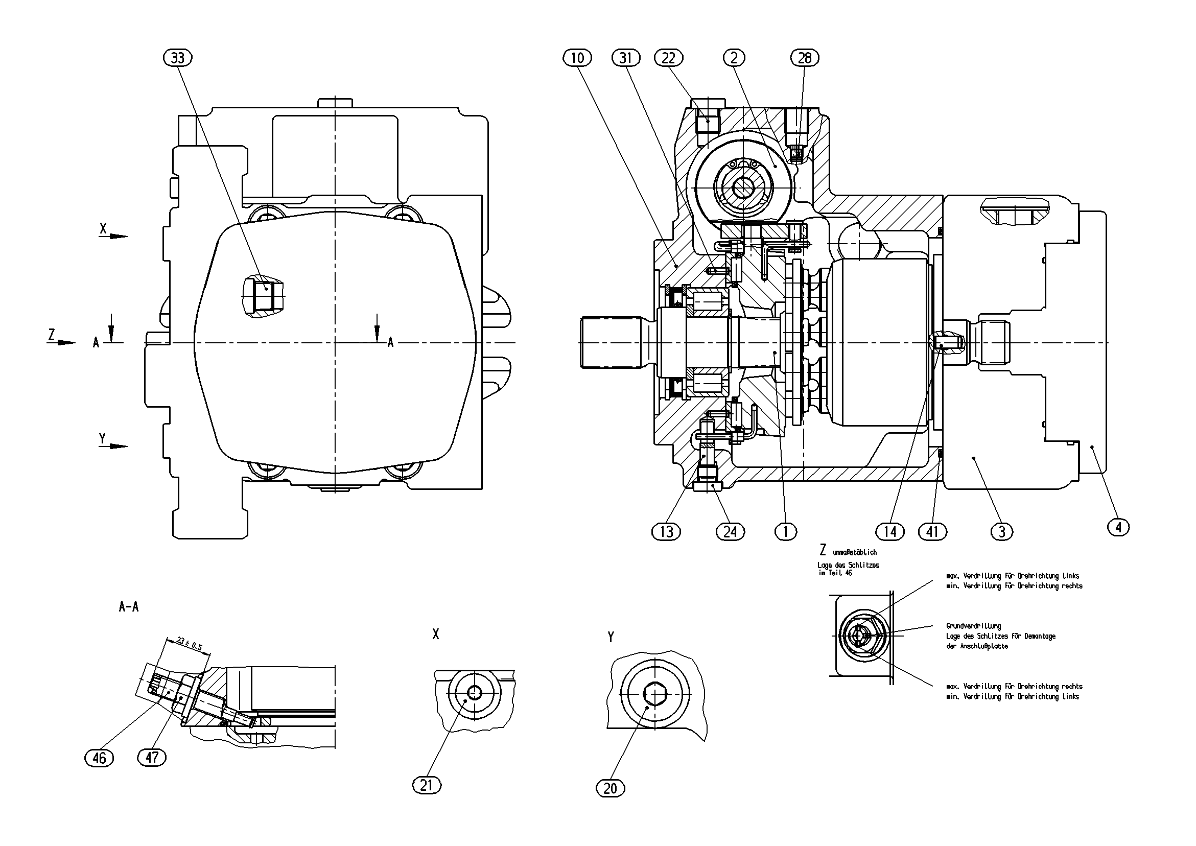 AXIAL-PISTON PUMP — Zeichnung