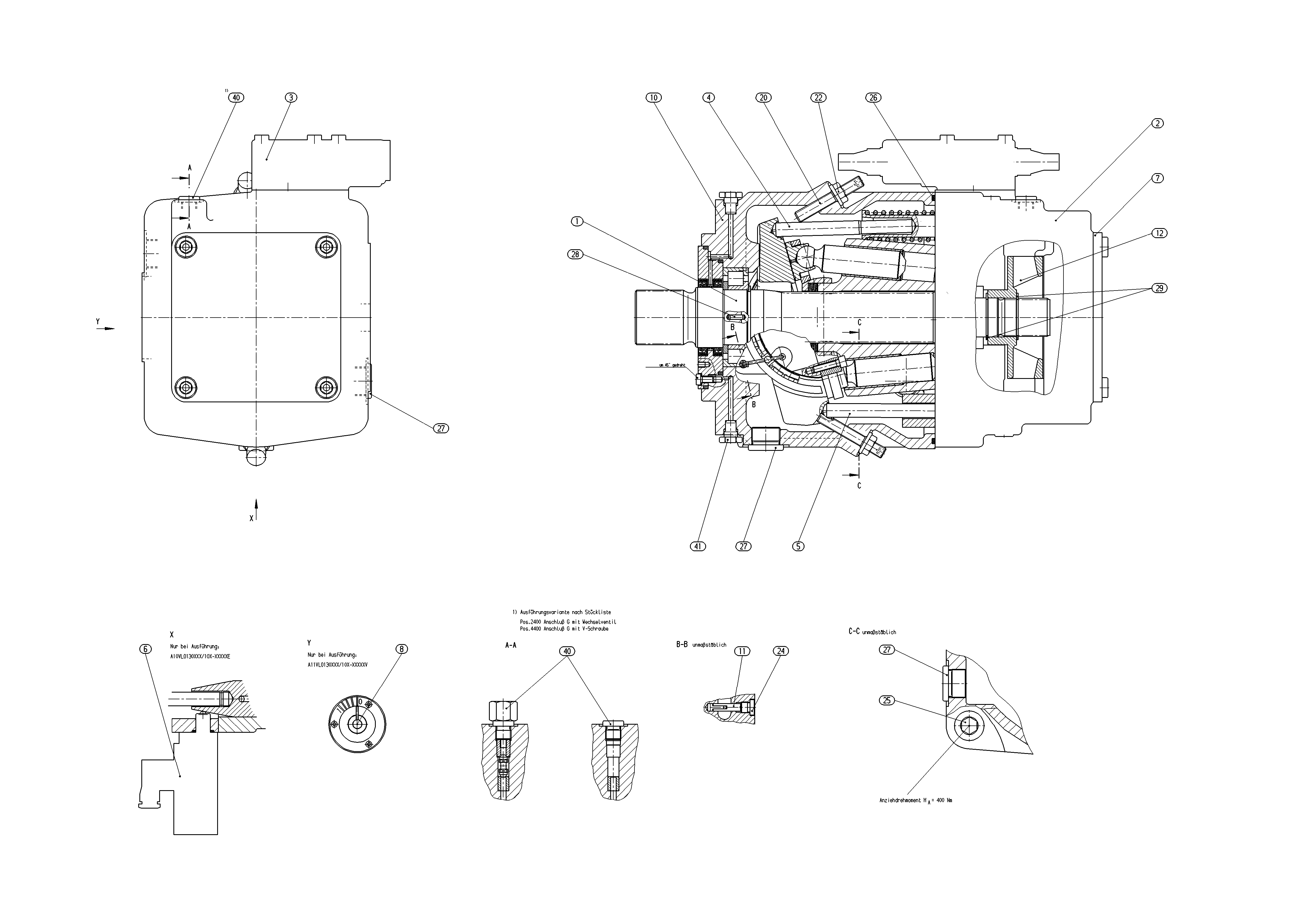AA11VLO130DRG/10L-VSD62N00-S — Zeichnung