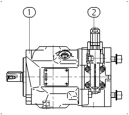 AE A10VSO 18 DRG /31R-VKC62K01 — Zeichnung