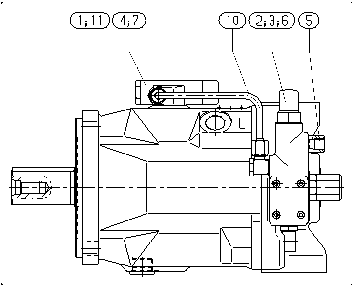 A A10VSO140 DFLR/31R-PPB12N00 -SO385 — Zeichnung