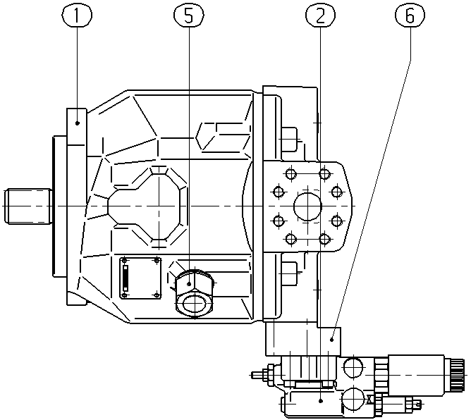 A A10V O 71ED 72/31R-VSC12N00H -S2502 — Zeichnung