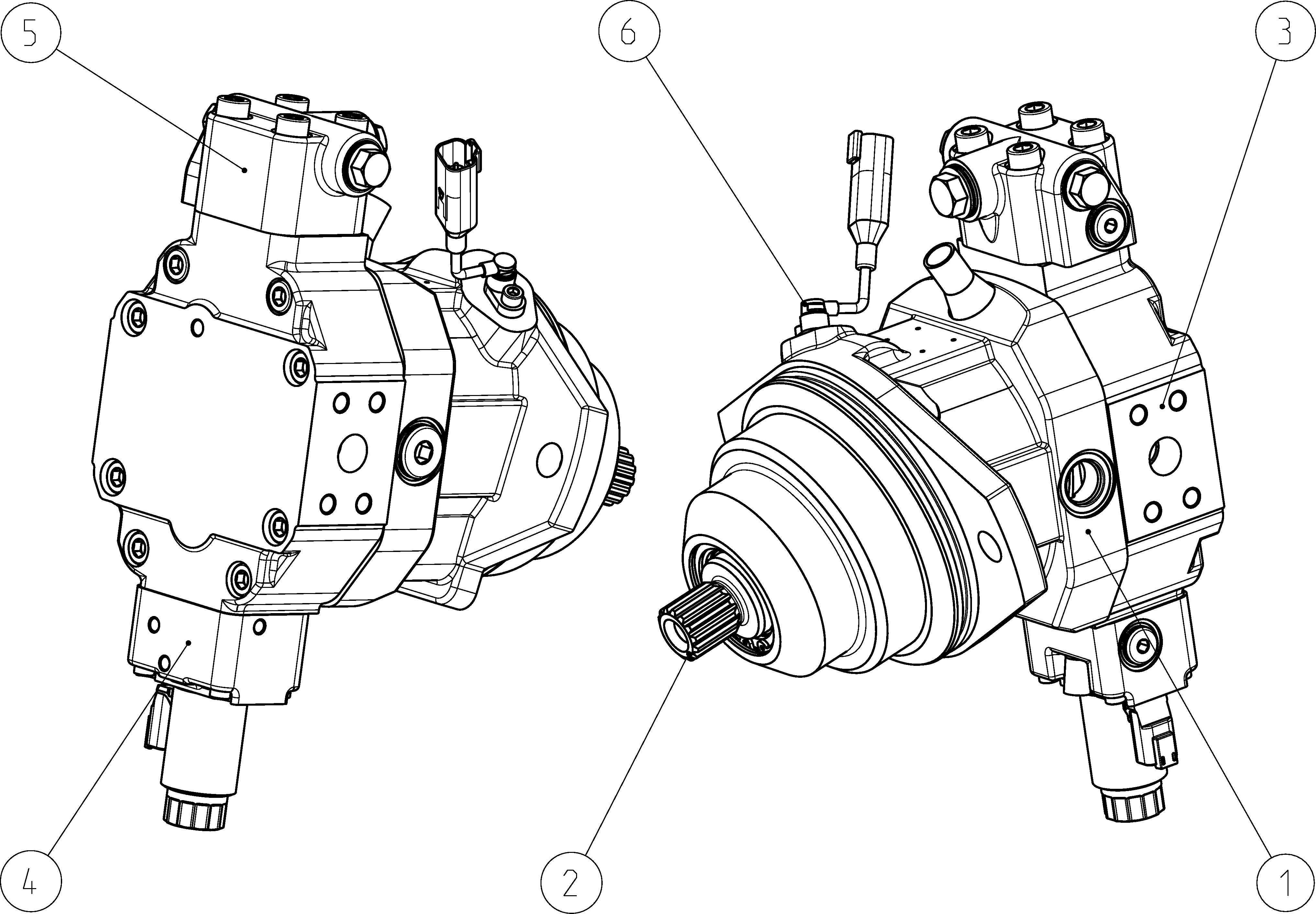 A6VE055EP100P000A/65MWV0P2Z62CV-0 — Zeichnung