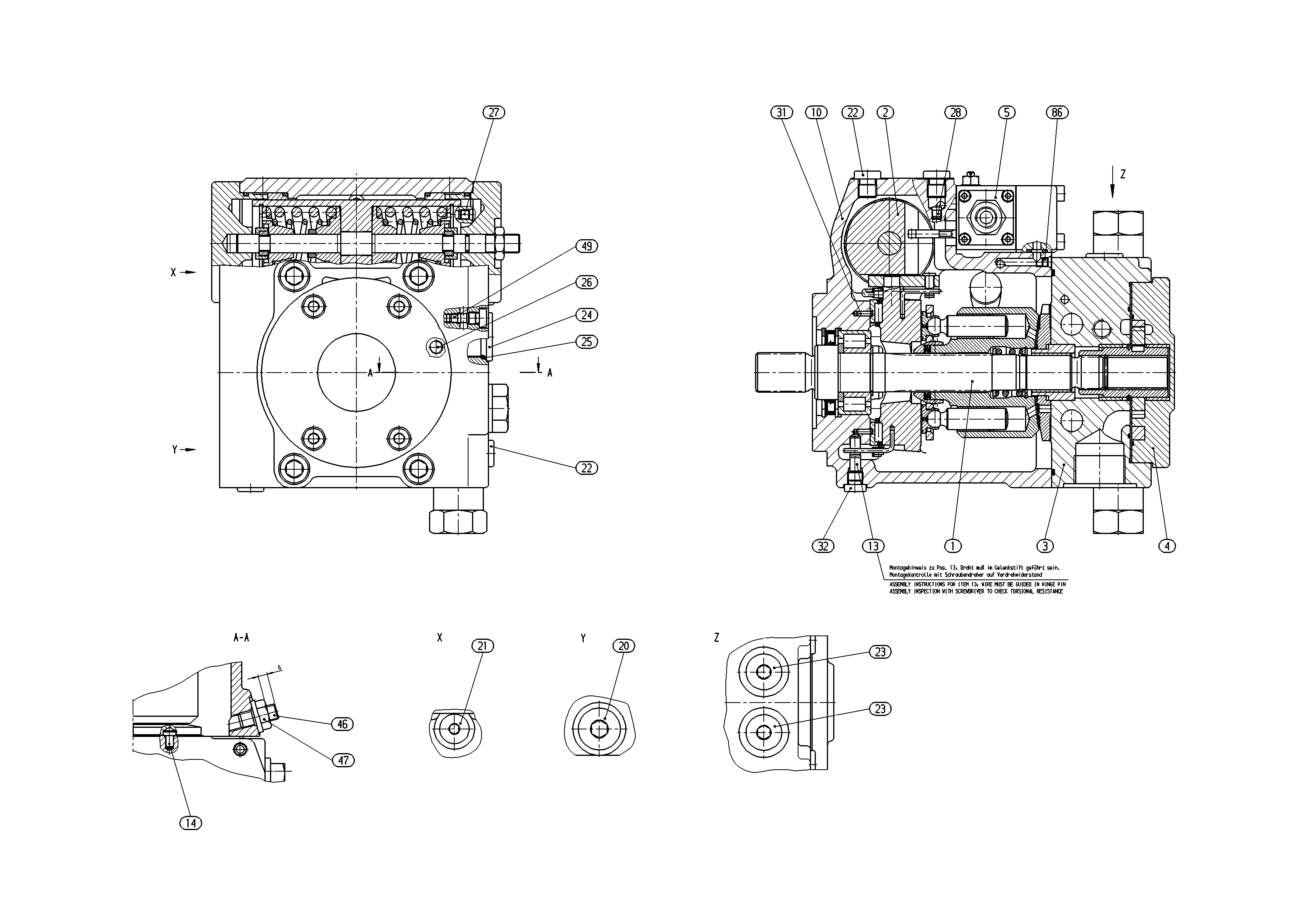 A4VG28HDD1/32R-NSC10F003S — Zeichnung