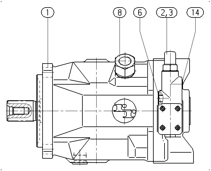 A A10V O140 DFR /31R-VSD12N00 — Zeichnung
