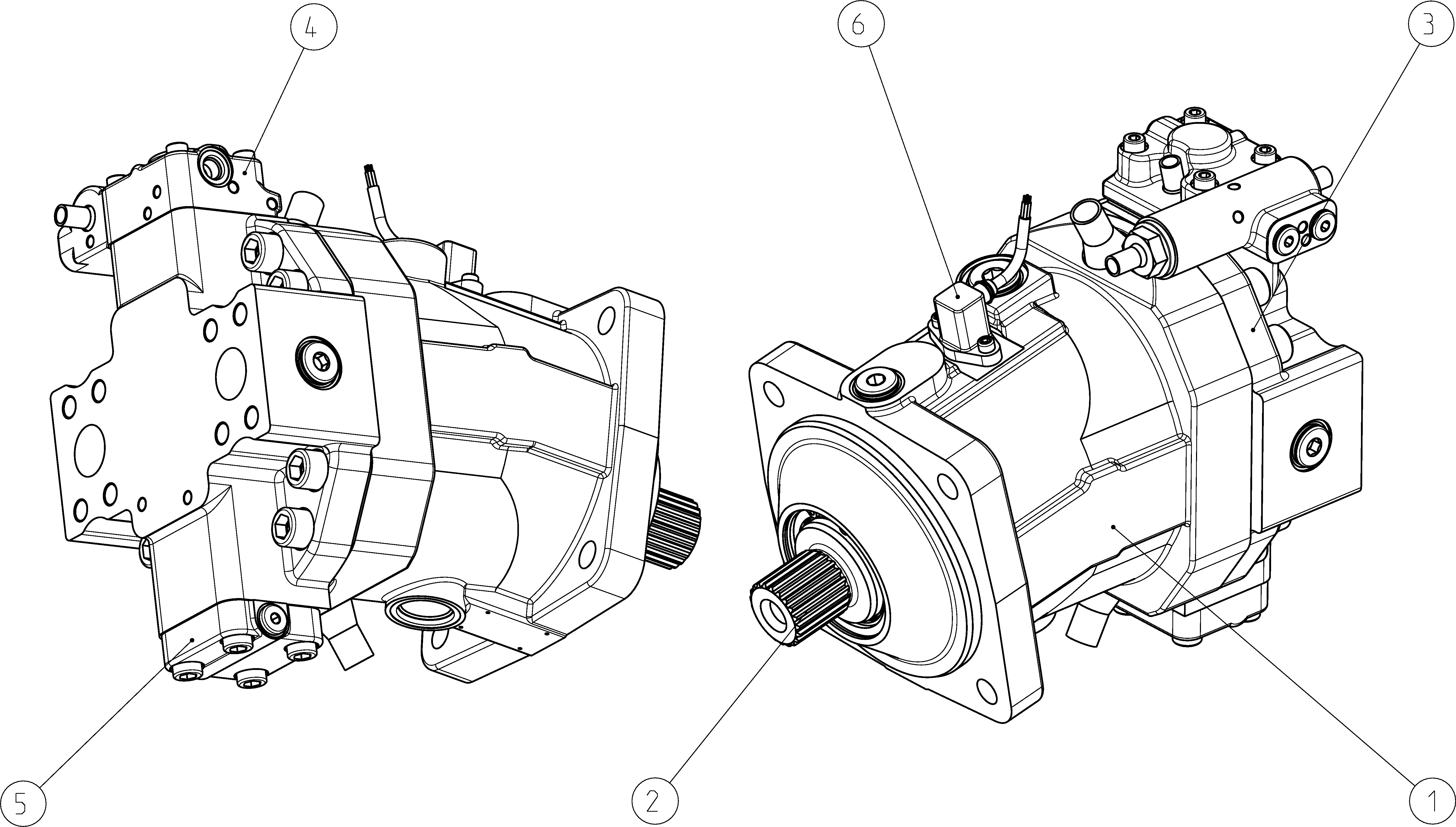 A6VM170HP5D20001G/71MWV0R4A110H-S — Zeichnung