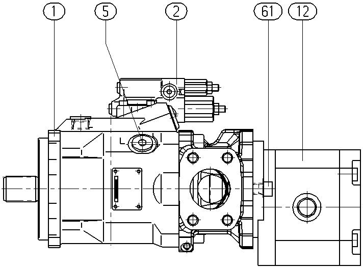 A A10V O 60 DFR1/52R-VSD73H00 -S1908 — Zeichnung