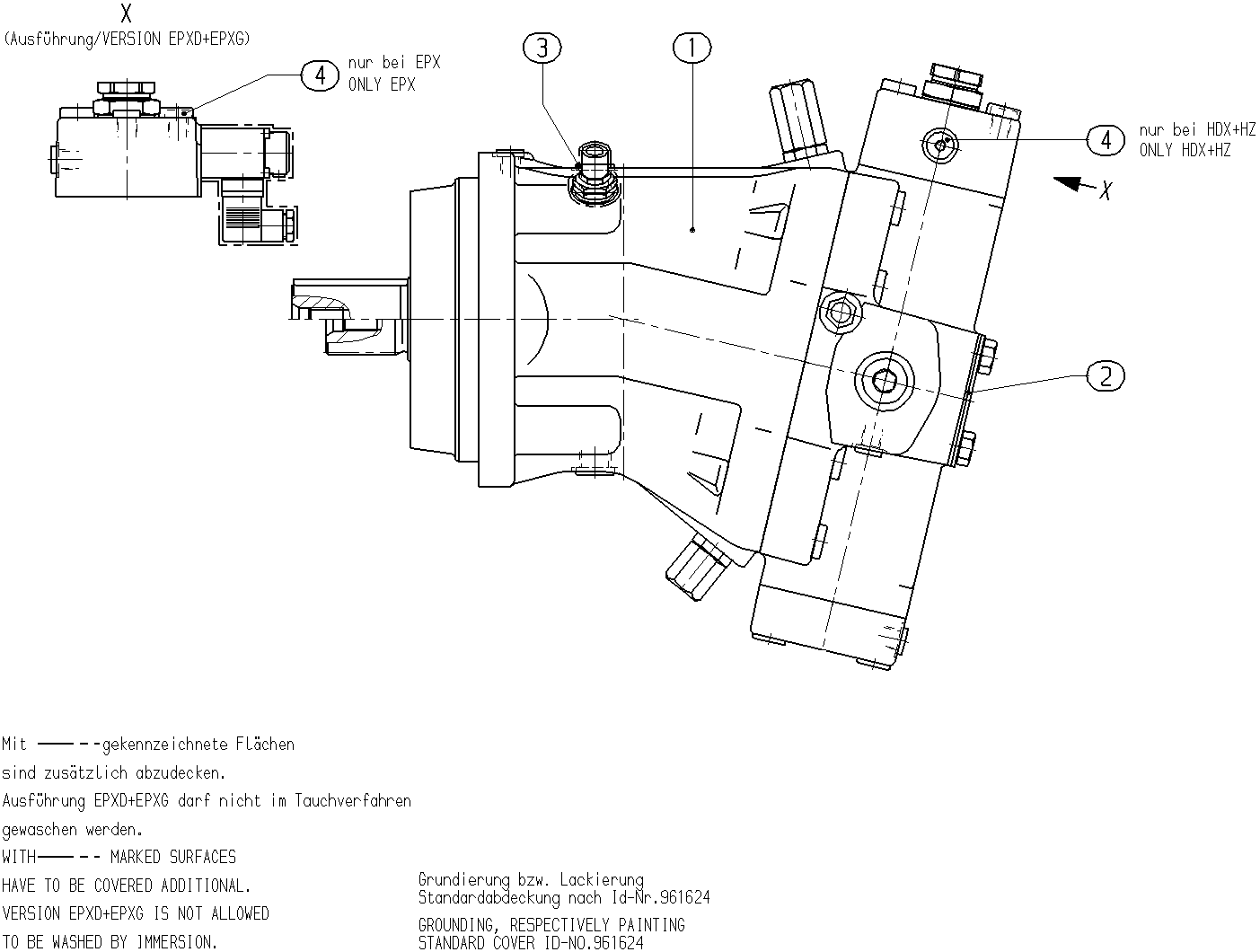 AL A6V M 355 HD2 /63W1-VZH010FVB-SO154 — Zeichnung