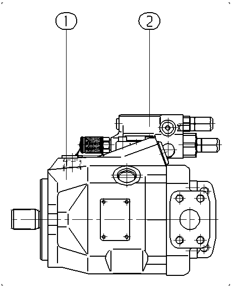 A A10V O 45 DFR1/52L-VSC12N00 -S1213 — Zeichnung