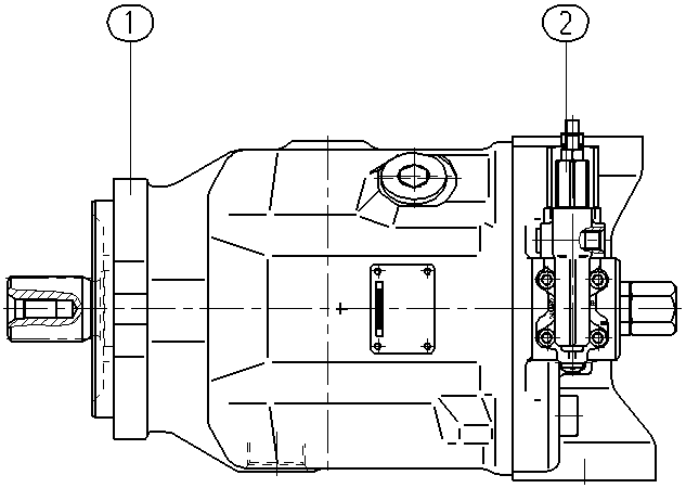 AH A10V O100 DFR1/31R-VSC12N00 -S2846 — Zeichnung