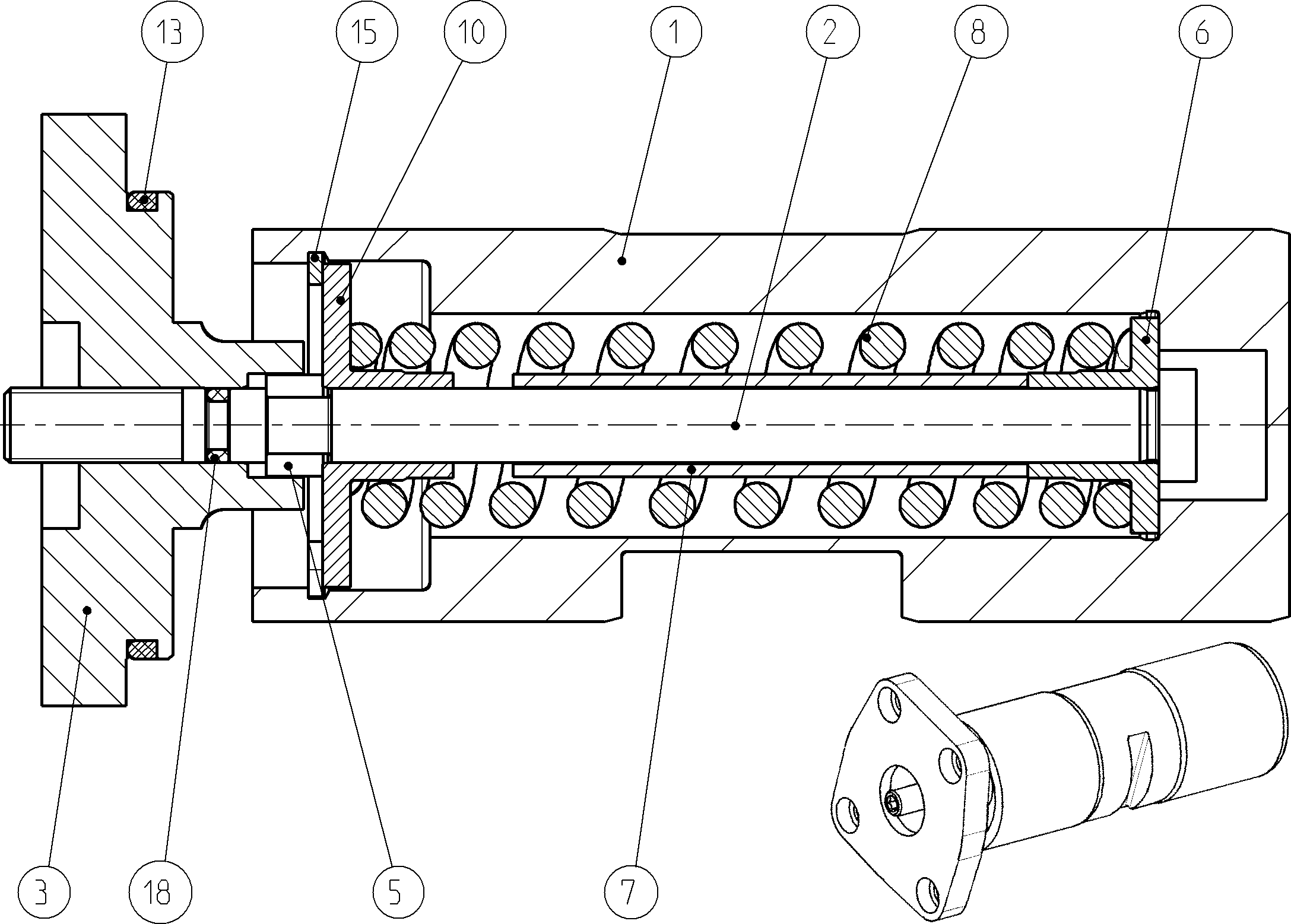 POSITIONING PISTON — Zeichnung