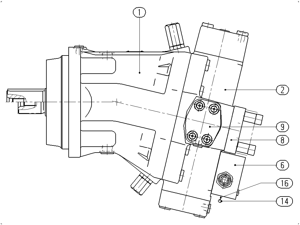 A A6V M 250 FR1 /63L1-VPB150 B-SO118 — Zeichnung