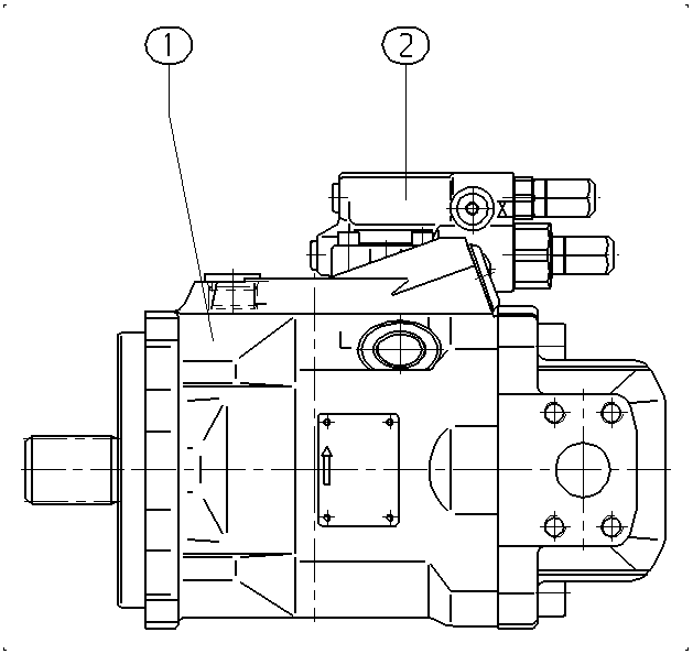A A10V O 60 DFR /52L-VSD12N00 — Zeichnung