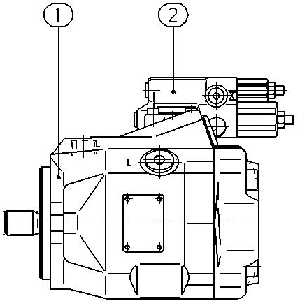 AA10VO45DFR1/52R-VUC11N00-S2320 — Zeichnung