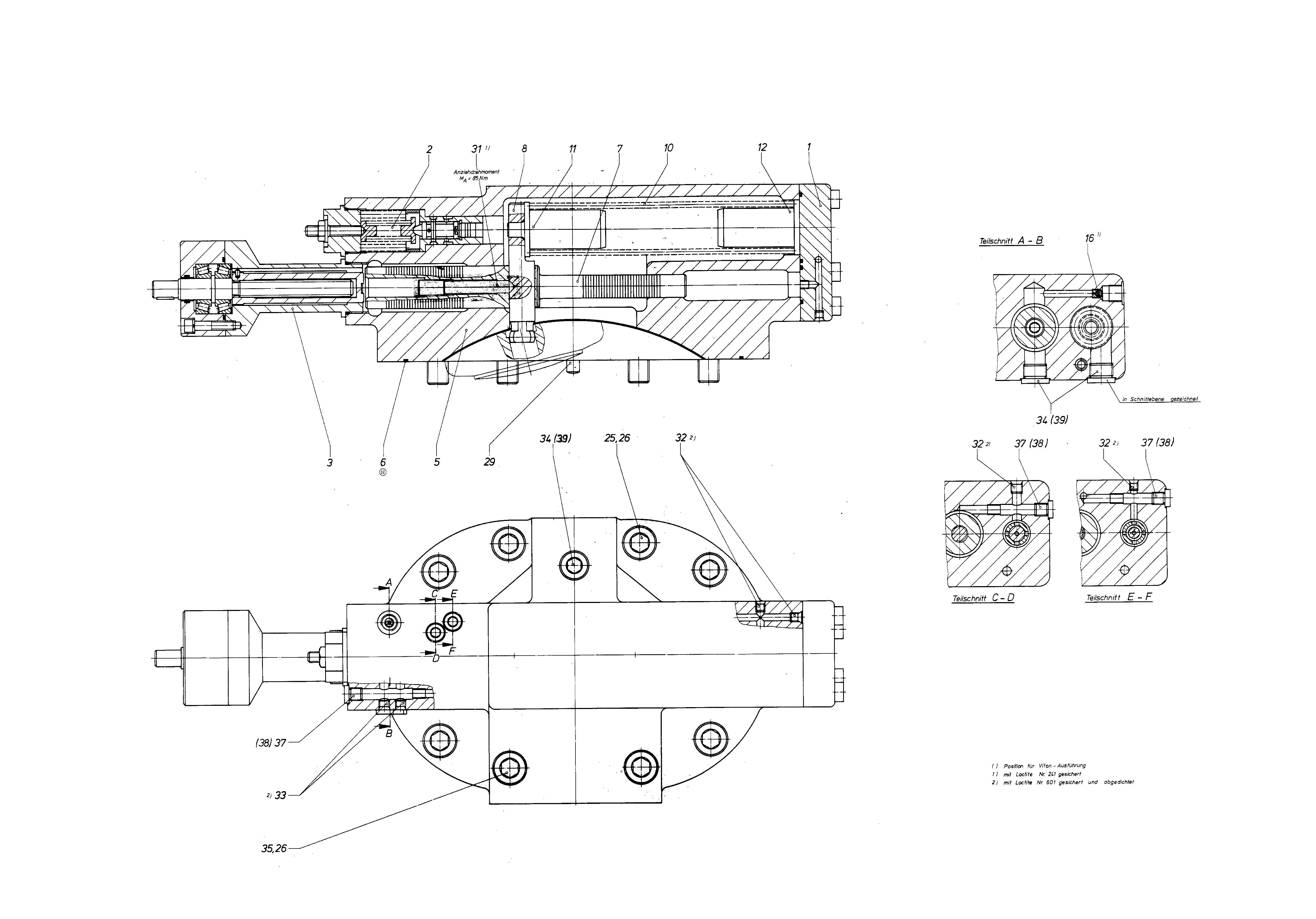 VERST. A7V 355 DR MECH.HUBBEGRENZUNG — Zeichnung