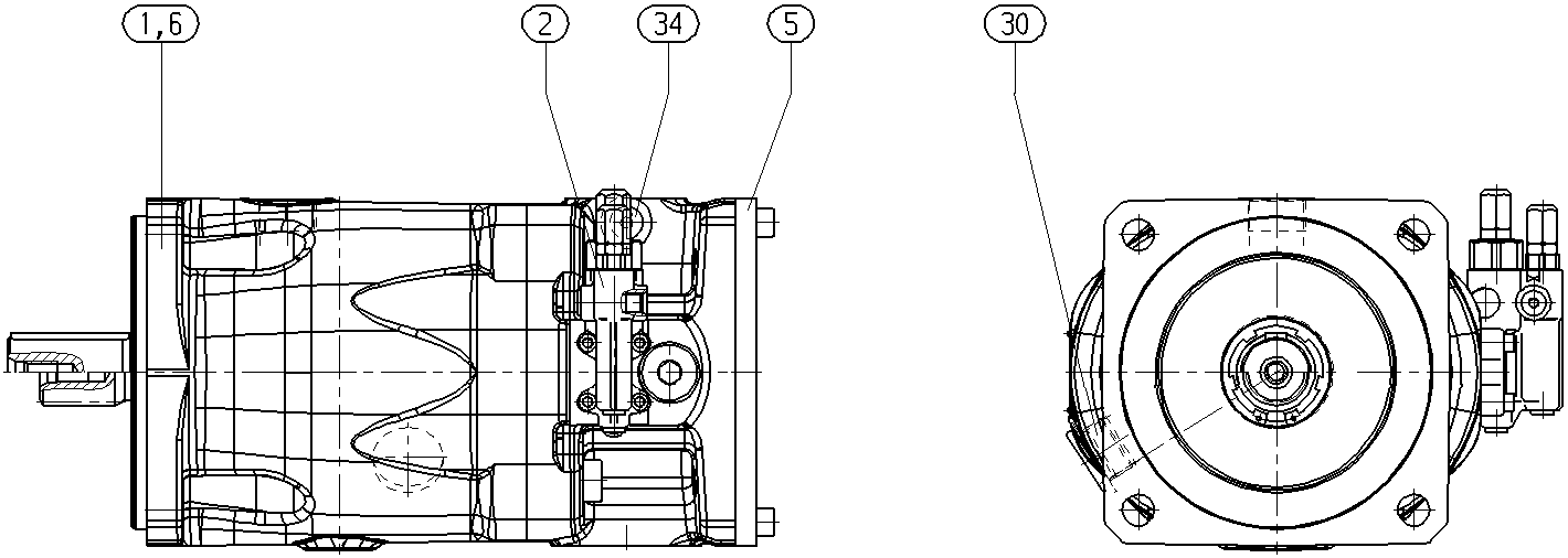 A A10VSO100 DRS /32R-VPB32U99 -S2001 — Zeichnung