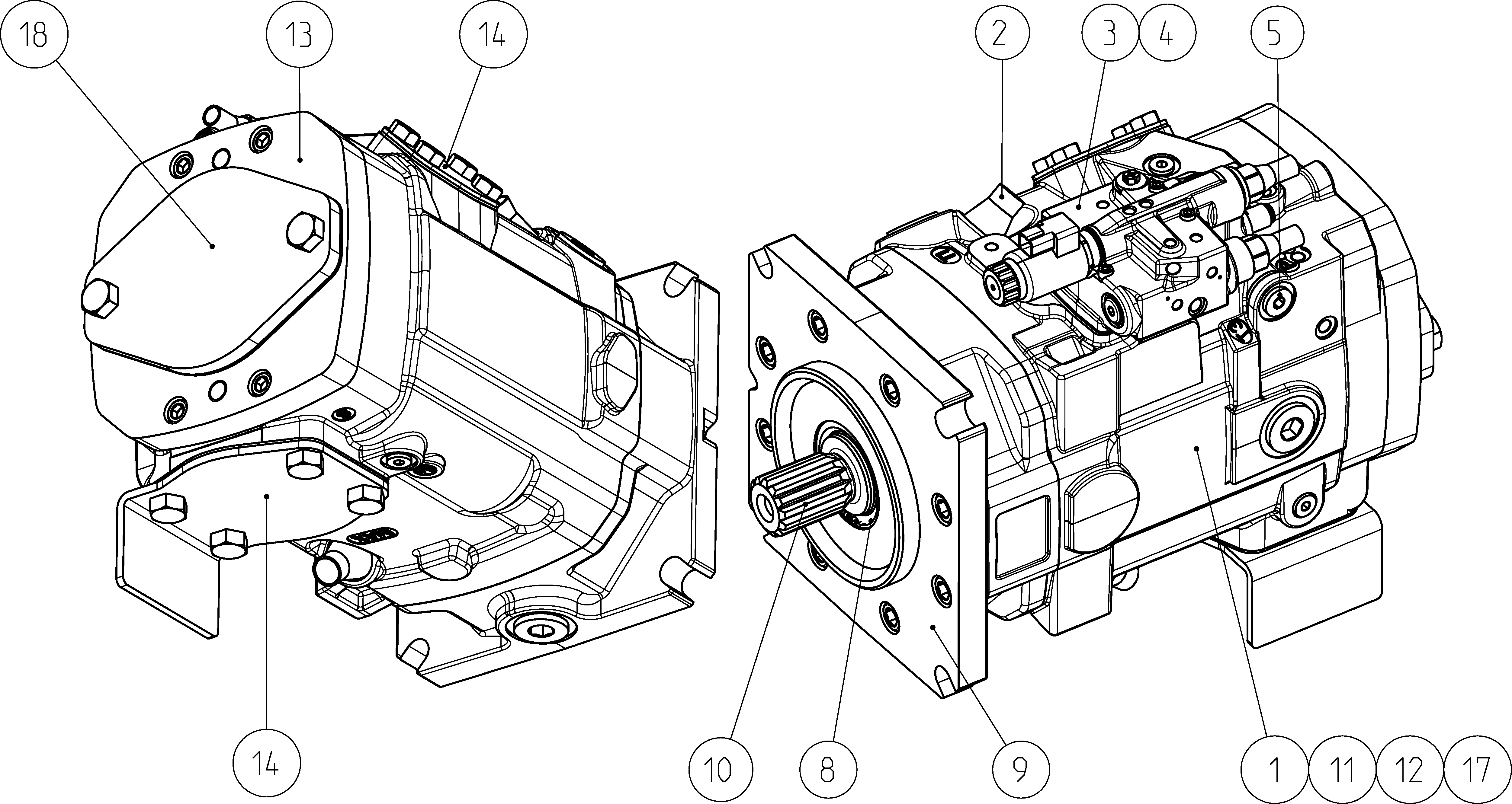 LA11VLO175L4DRS0AP0/40ALVE4T11SC3S70-S — Zeichnung